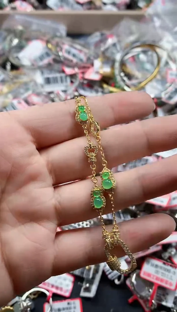 银S925镶嵌戒指翡翠天然A货缅甸翡翠