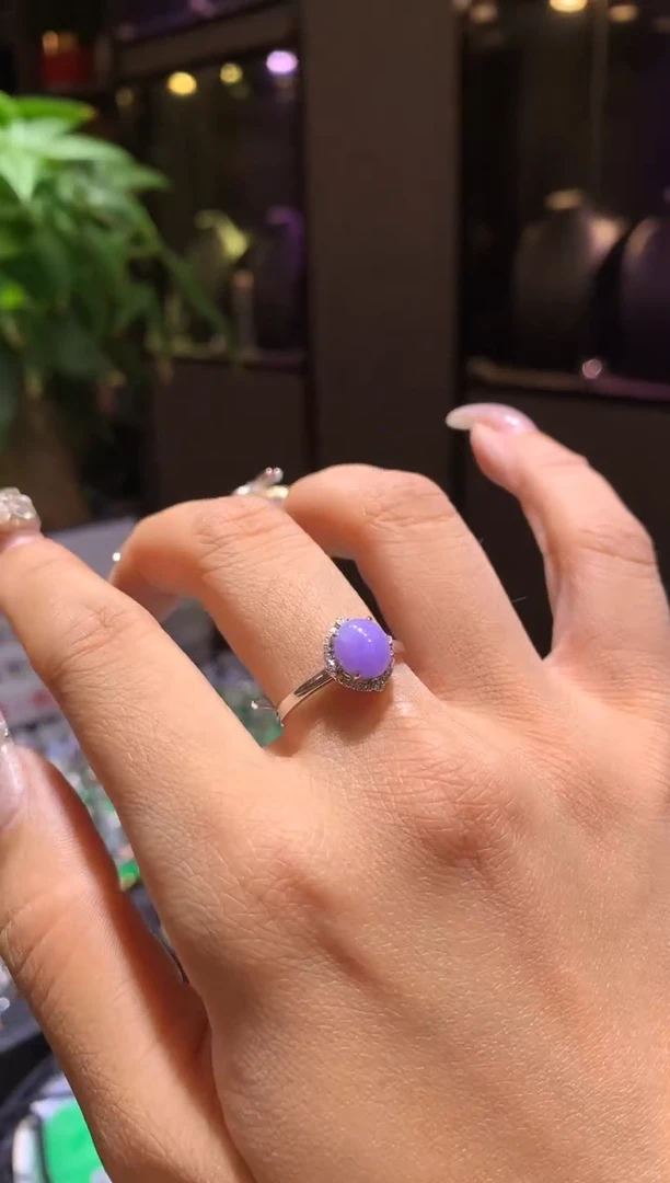 【闪购商品】翡翠吊坠(不含链)18K金镶嵌戒指