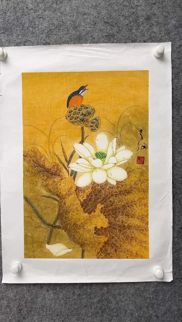 国画李纲-2.7平尺-国画作品