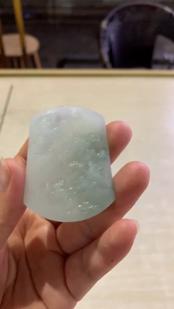未镶嵌定制翡翠不**夜天然缅甸翡翠A货 山水