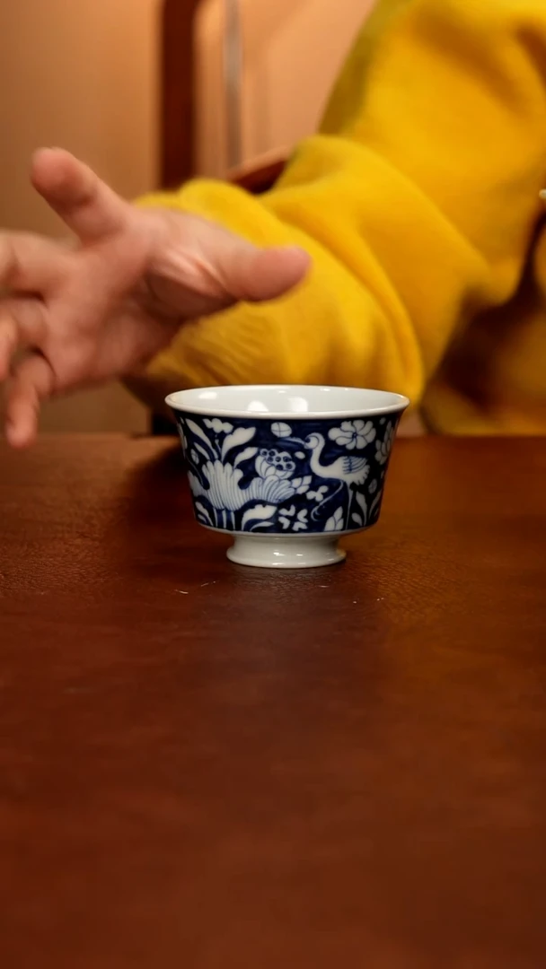 景德镇瓷器，青花瓷手绘茶具~