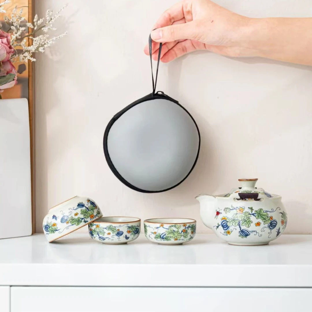 艺宏堂硕果累累宝瓶壶一壶三杯