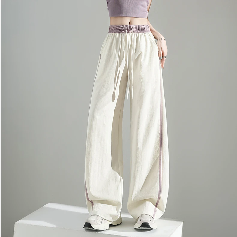 【稻田家】撞色百搭窄版阔腿裤GCHM0318