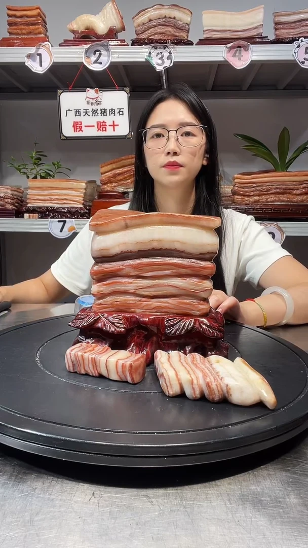 石材天然石材柳州猪肉石15-16-5.5