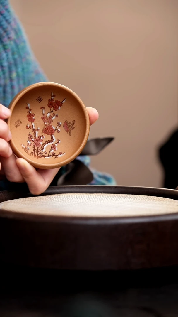 茶壶紫砂琥珀金砂普洱杯红梅雪