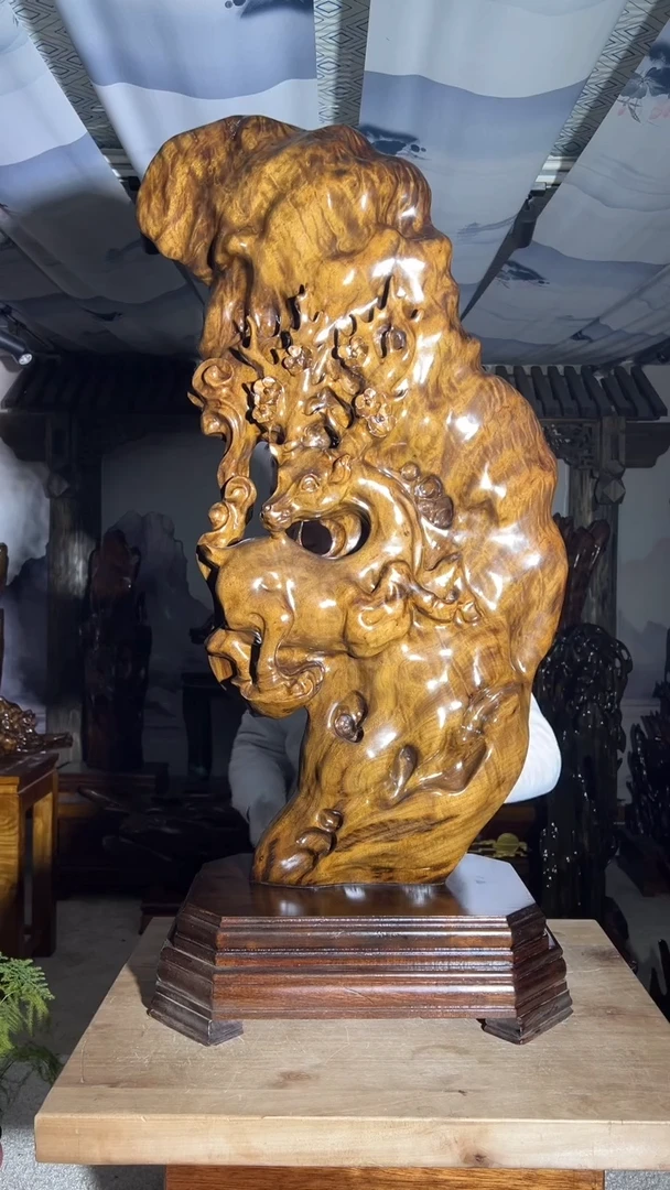 【闪购商品】金丝楠金丝楠小叶桢楠摆件100-45-30