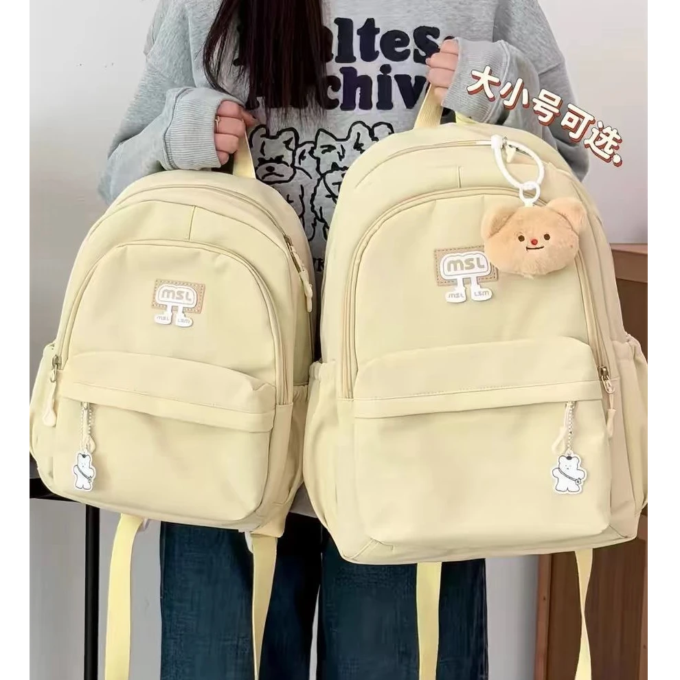 日系ins学院可爱少女书包初中女生高中生大容量双肩包轻便小背包