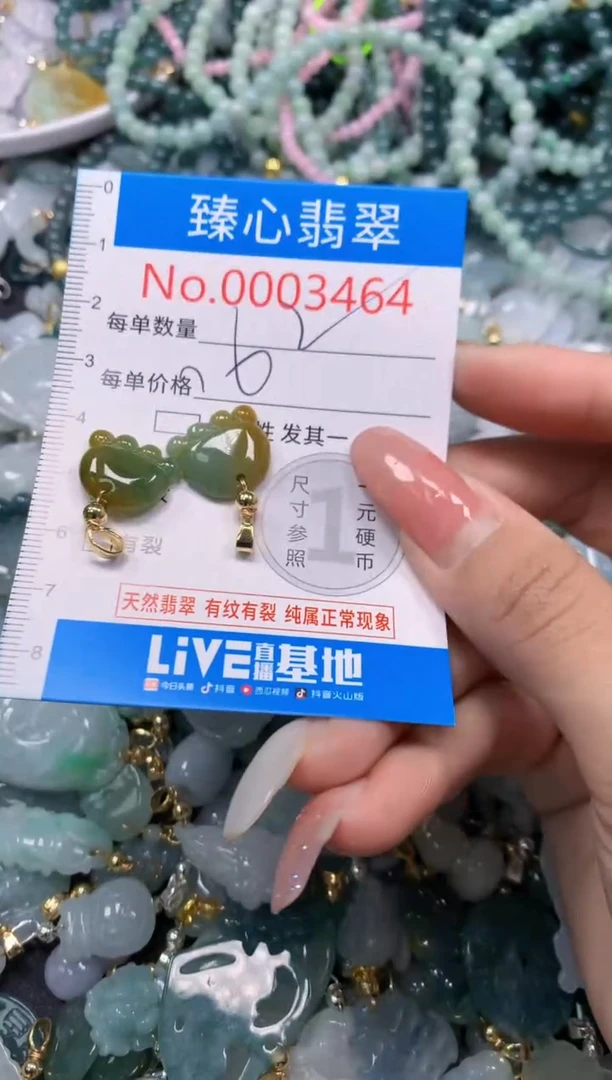 翡翠未镶嵌颈饰3464
