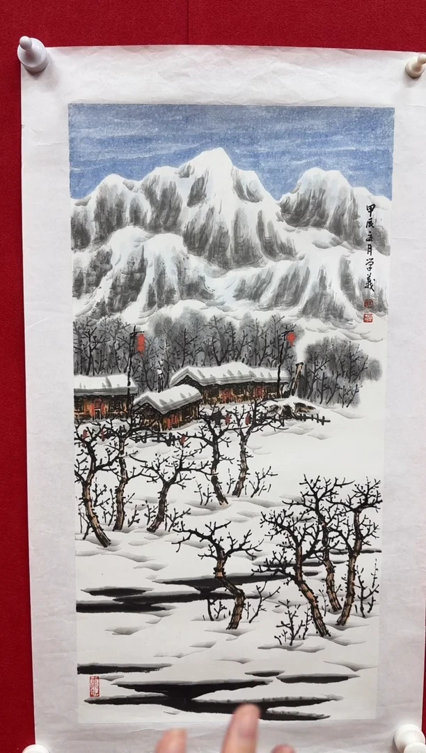 国画y天津人美-王学义两平尺国画作品