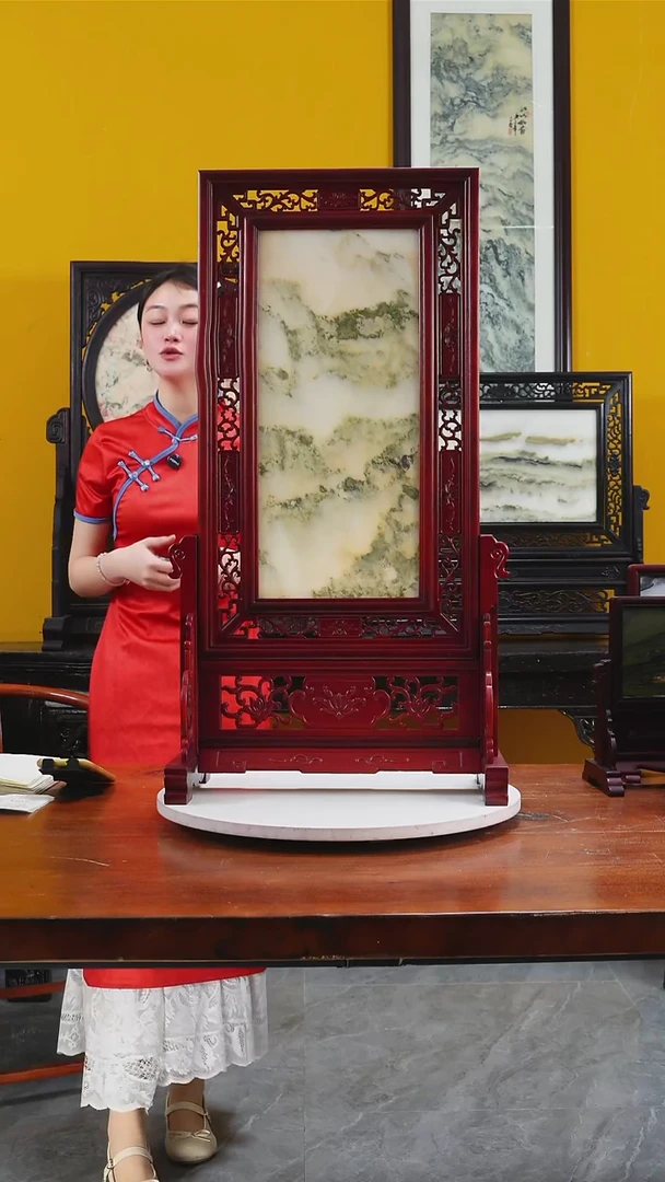 石材天然大理石画摆件