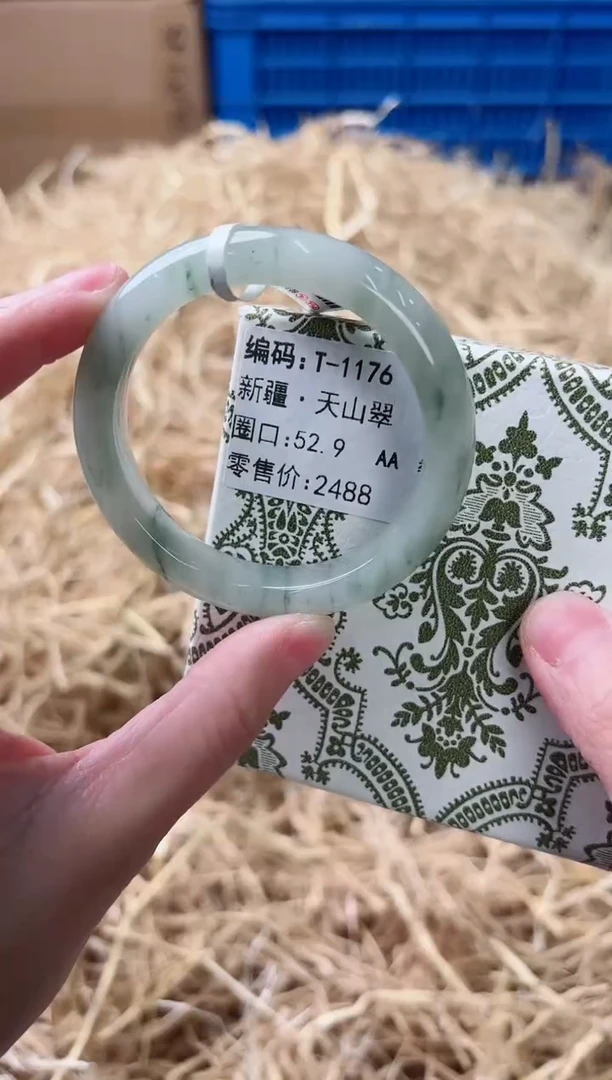 未镶嵌手镯石英质玉T-1176