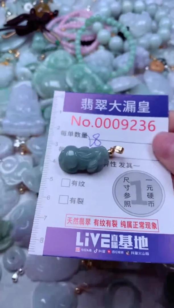 吊坠(不含链)未镶嵌翡翠9236