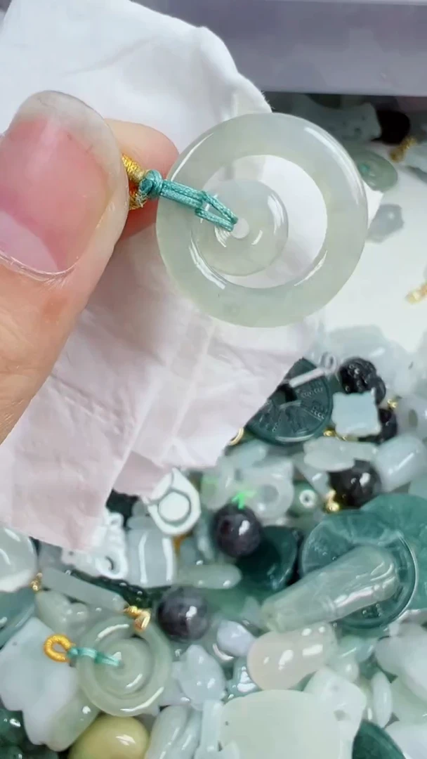 散珠翡翠964号链接，A货翡翠