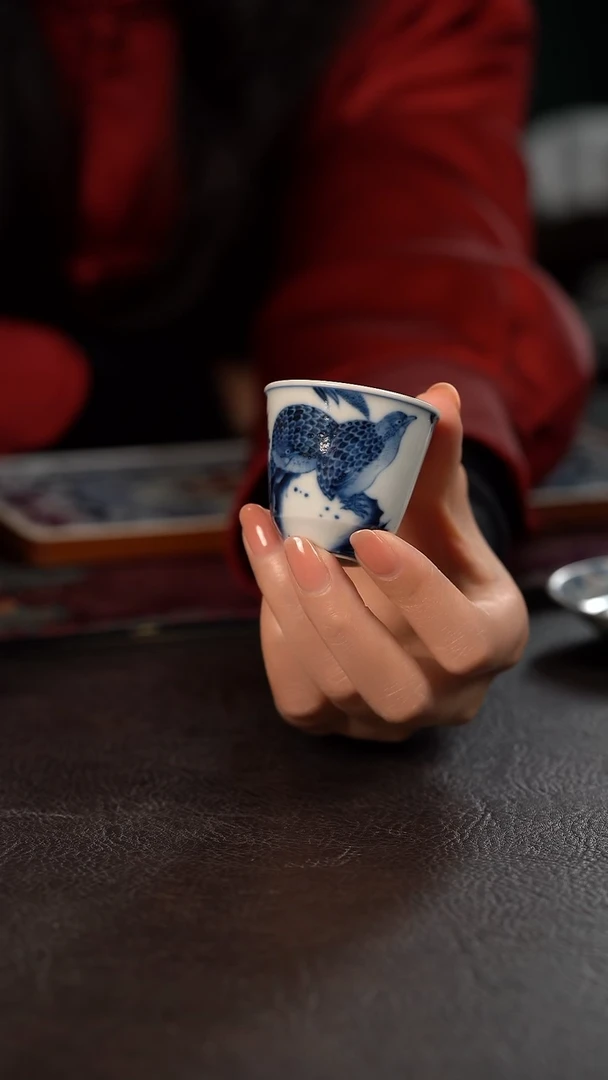 柴窑洪印慕明安居乐业小闻香杯