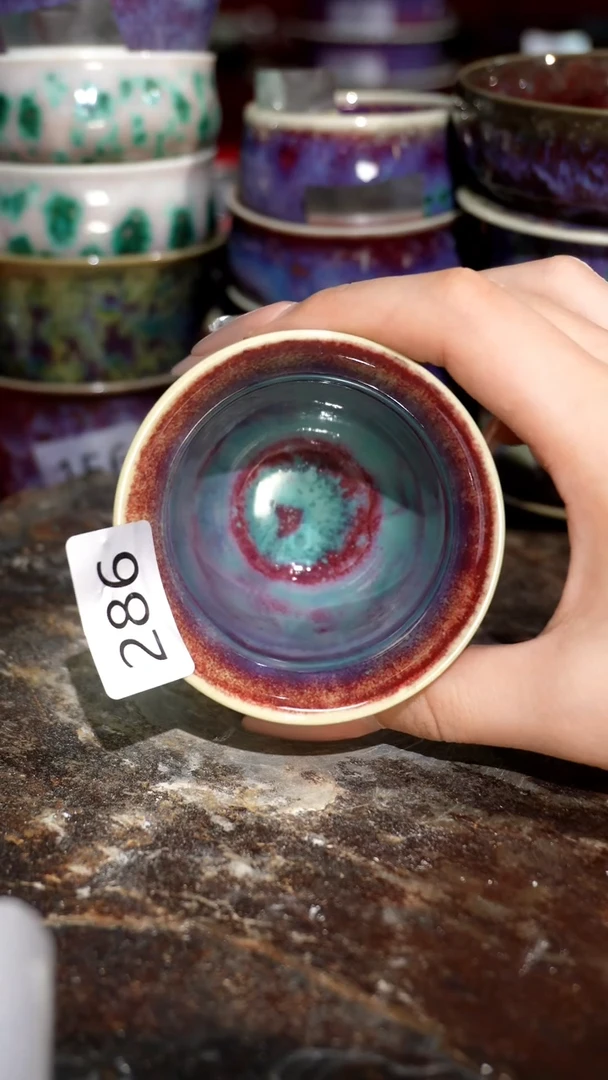摆件精品窑变钧瓷茶器
