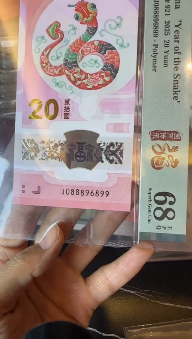 塑料2025 蛇钞  单张   088896899