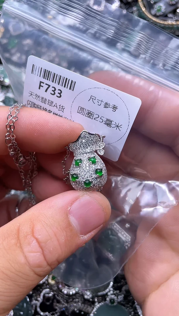 【闪购商品】翡翠颈饰未镶嵌F733项链