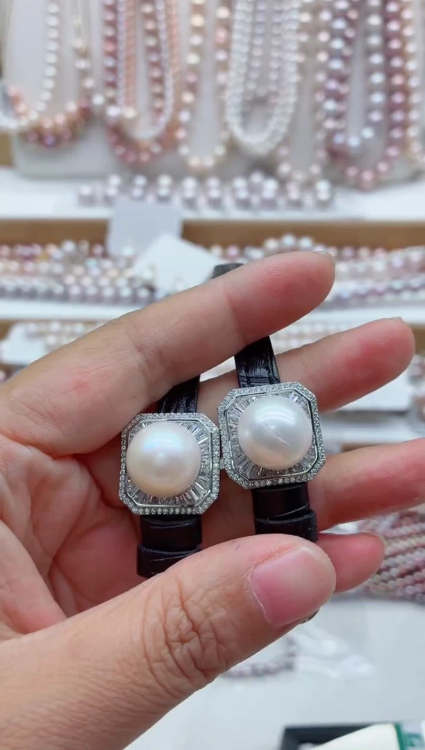 淡水珍珠手链合金多样性发其一，非无暇