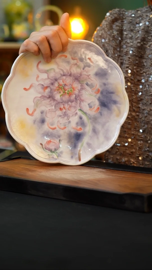 杯手绘心瓷陶瓷浮力