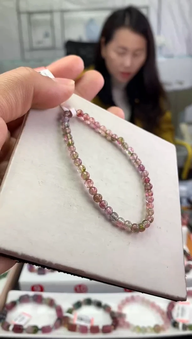 未镶嵌手串碧玺多样性发一条