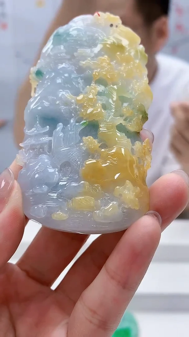 定制翡翠未镶嵌5158lr-毛货挂件292