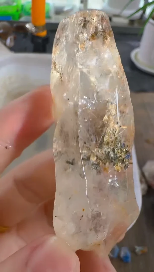 未镶嵌珠宝半成品水晶牙**压牙牙，水晶