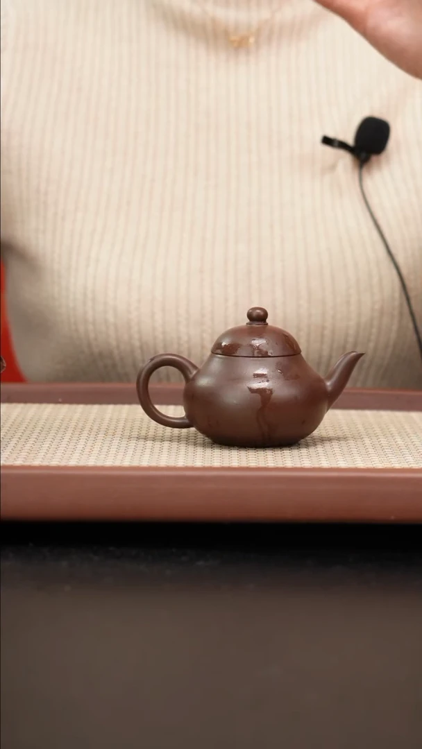 【闪购商品】紫砂茶壶铁芯老紫梨形