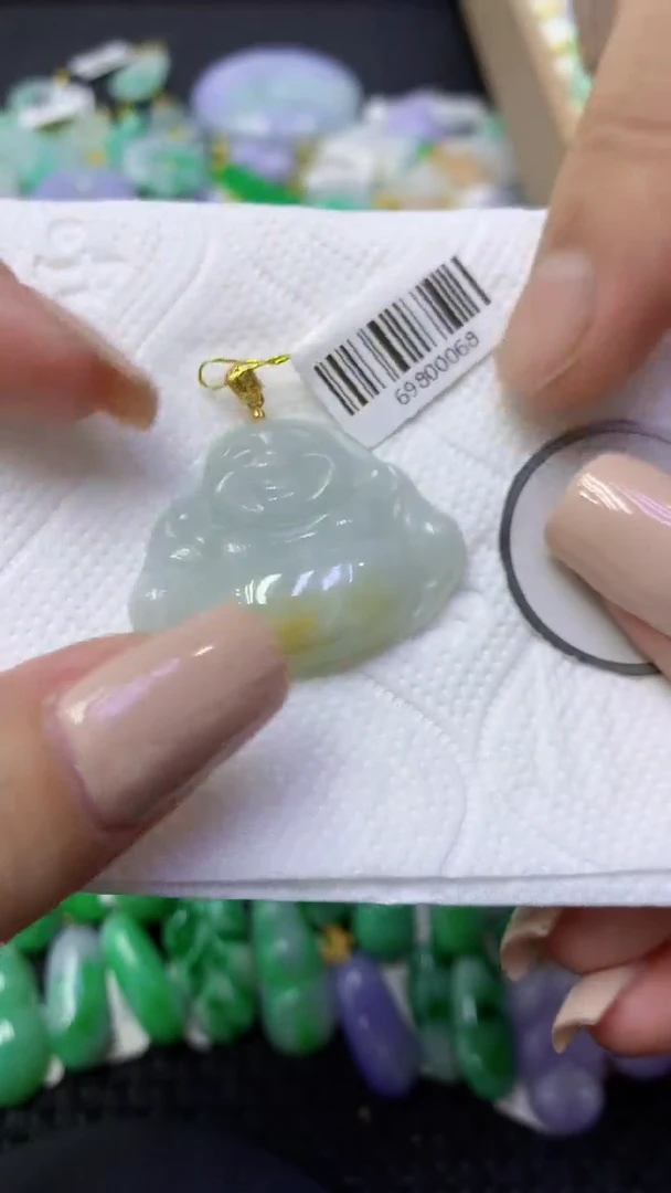 颈饰未镶嵌翡翠天然缅甸翡翠A货