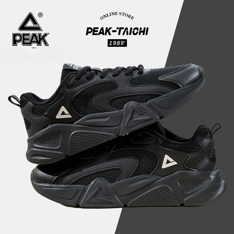 匹克小胖鞋新款冬季运动鞋男厚底情侣板鞋波粒休闲潮鞋-DE420217