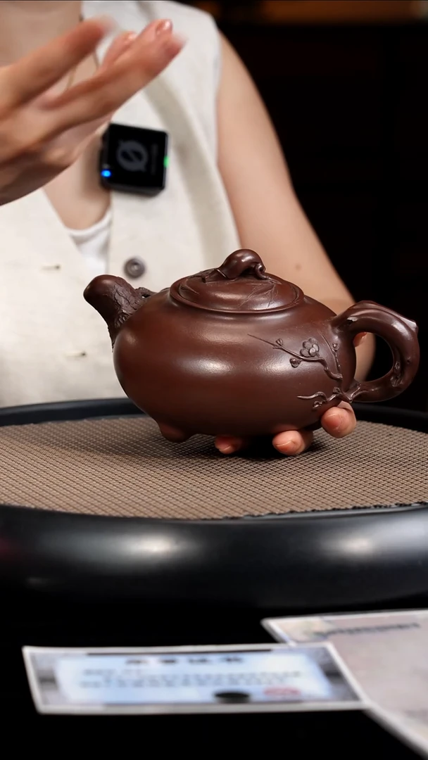 茶壶紫砂【F010】松竹梅宜兴紫砂SPH