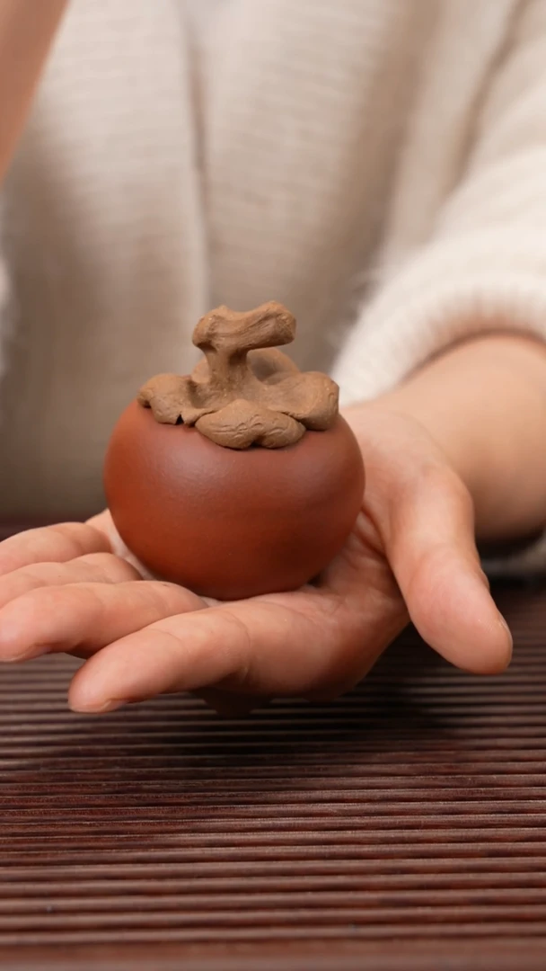 【闪购商品】紫砂茶宠柿子（暇）