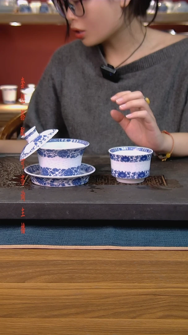 简装家用款2件套 白瓷陶瓷茶具