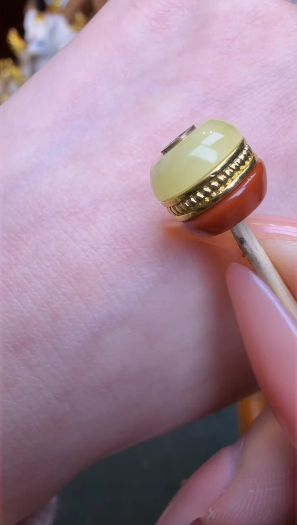 【闪购商品】蜜蜡裸石未镶嵌编号118号汉堡珠1.0单颗发其一