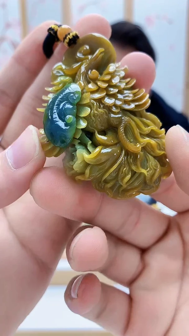 未镶嵌定制翡翠5060bb-毛货挂件34