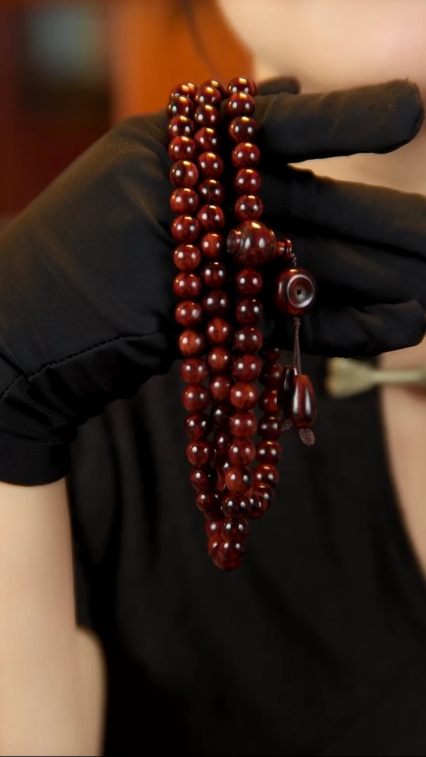 降真香手串/手链海南红降土埋玉化料8*108手串