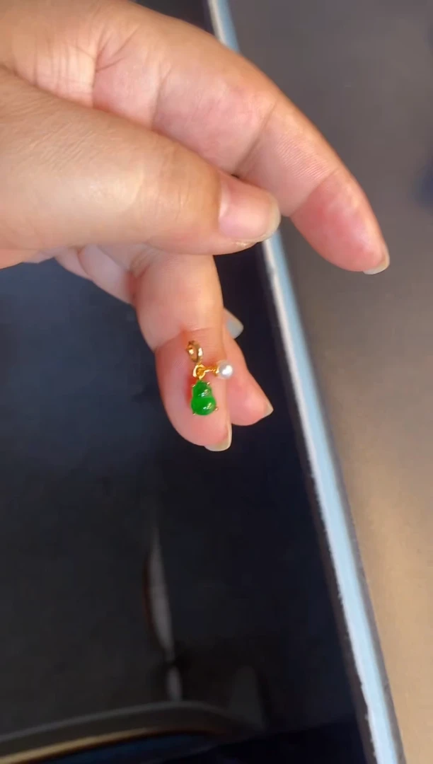 吊坠(不含链)银S925镶嵌翡翠1