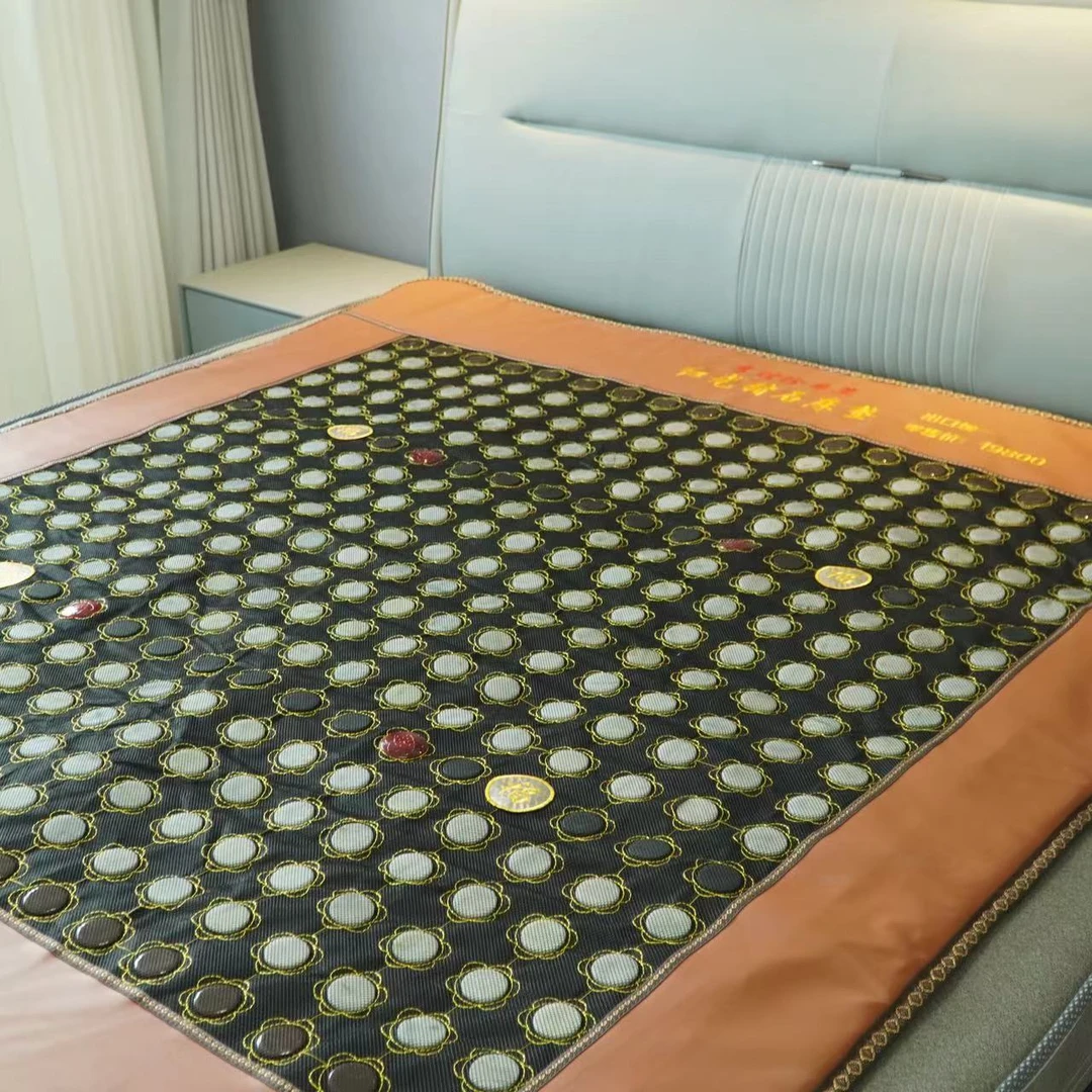 赭石红光养生床垫家用