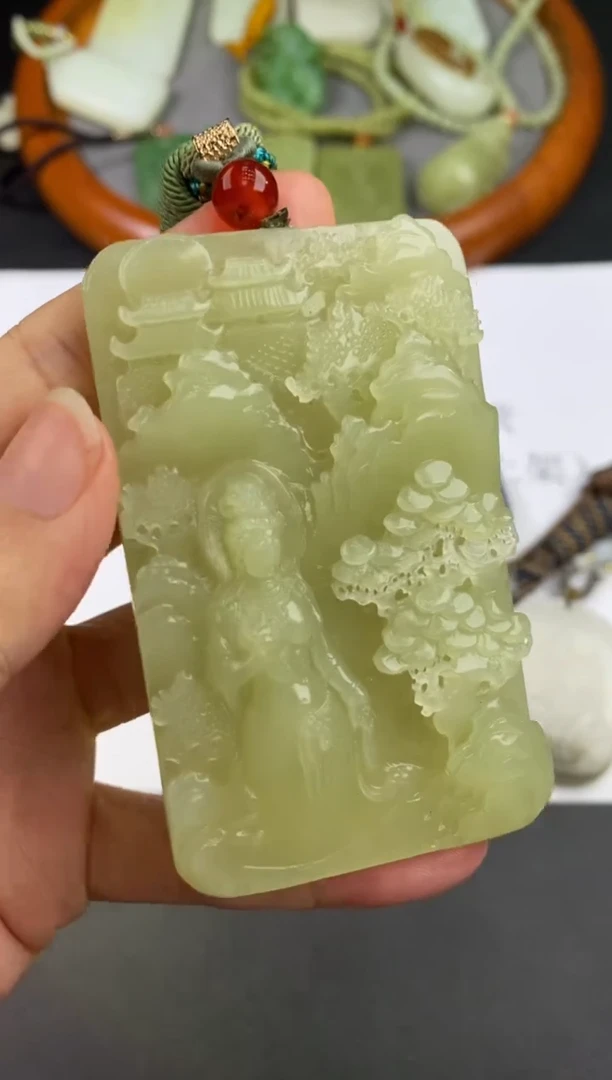 未镶嵌和田玉挂件1001063    多人