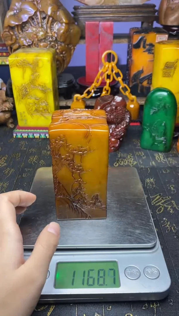 寿山石印石纯天然篆刻石料