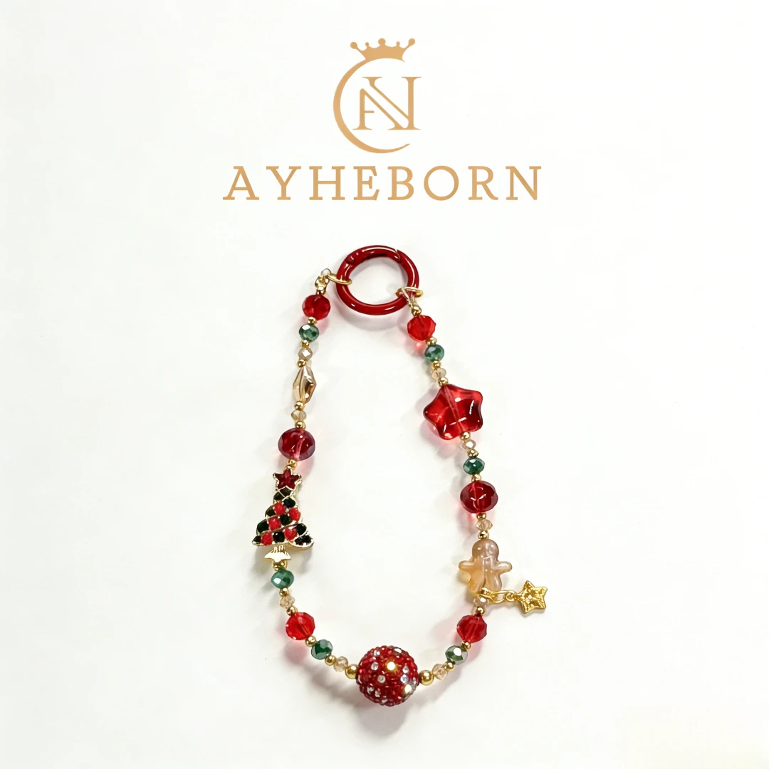 艾赫本AYHEBORN-【圣诞限定】圣诞姜饼人手机链-LZ760040