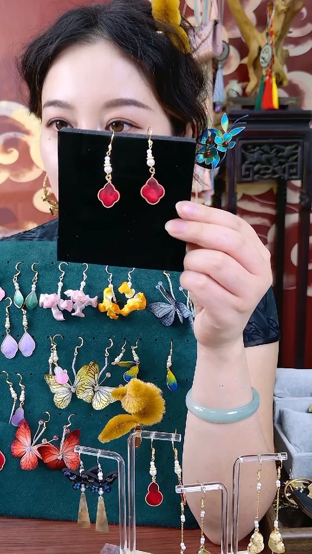 纯铜合金琉璃非遗绒花001