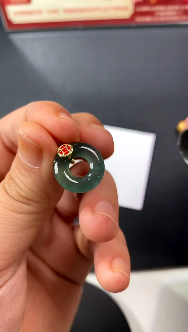 【闪购商品】翡翠颈饰银S925镀金镶嵌买断价