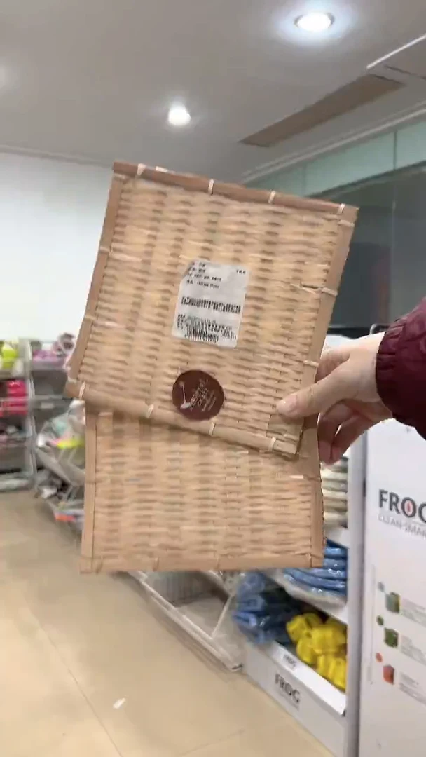手工竹编筐 发2个