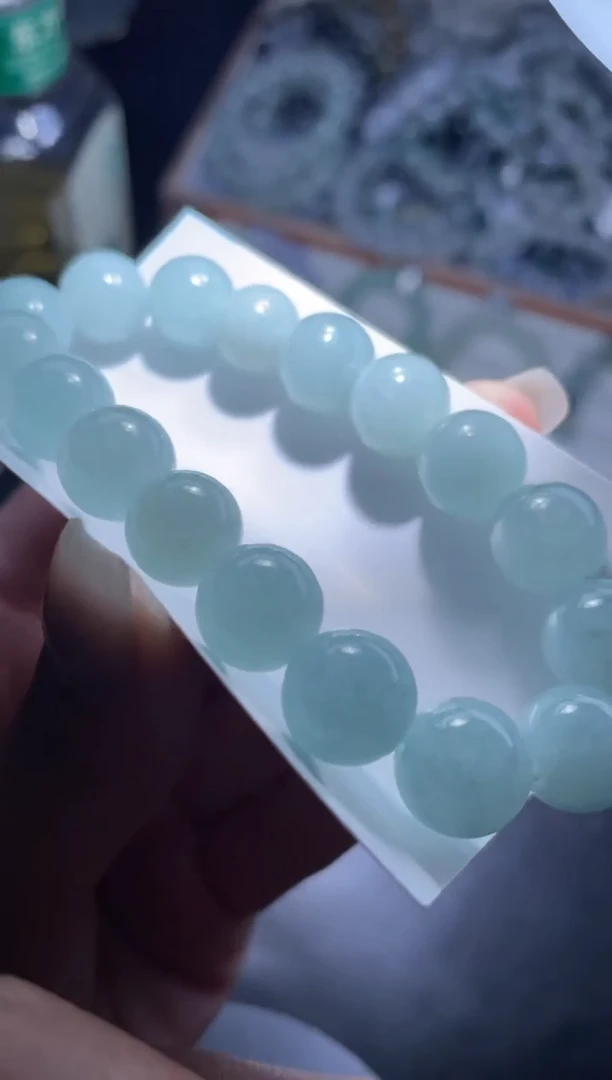【闪购商品】定制翡翠未镶嵌天然缅甸A货翡翠手串22尺寸12左右