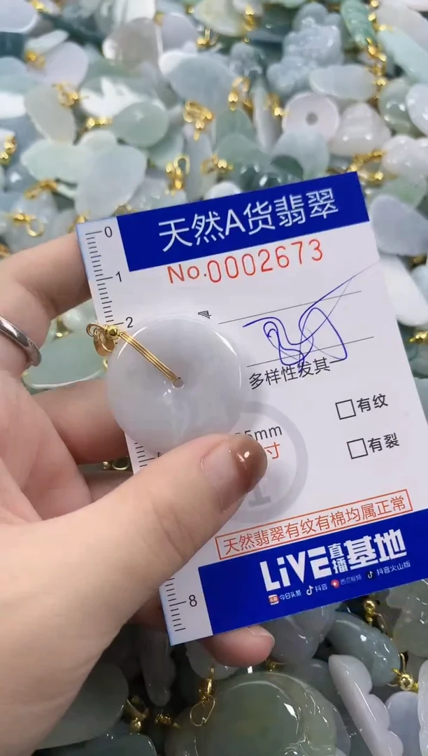 颈饰未镶嵌翡翠天然A货翡翠