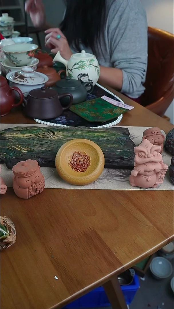 【茶瓷物语】紫砂香插