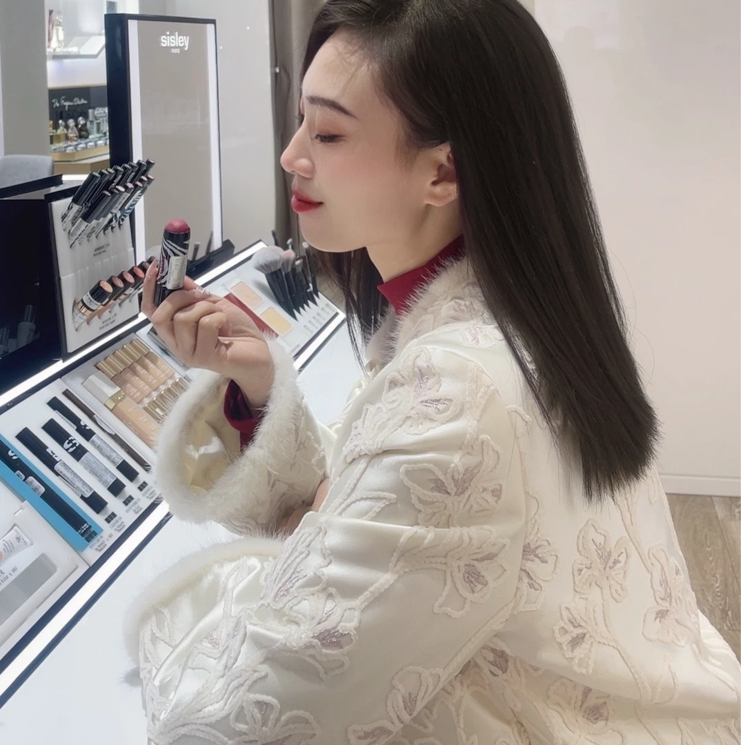 『静秋』新中式醋酸国风时尚宽松气质棉服DGWW3927