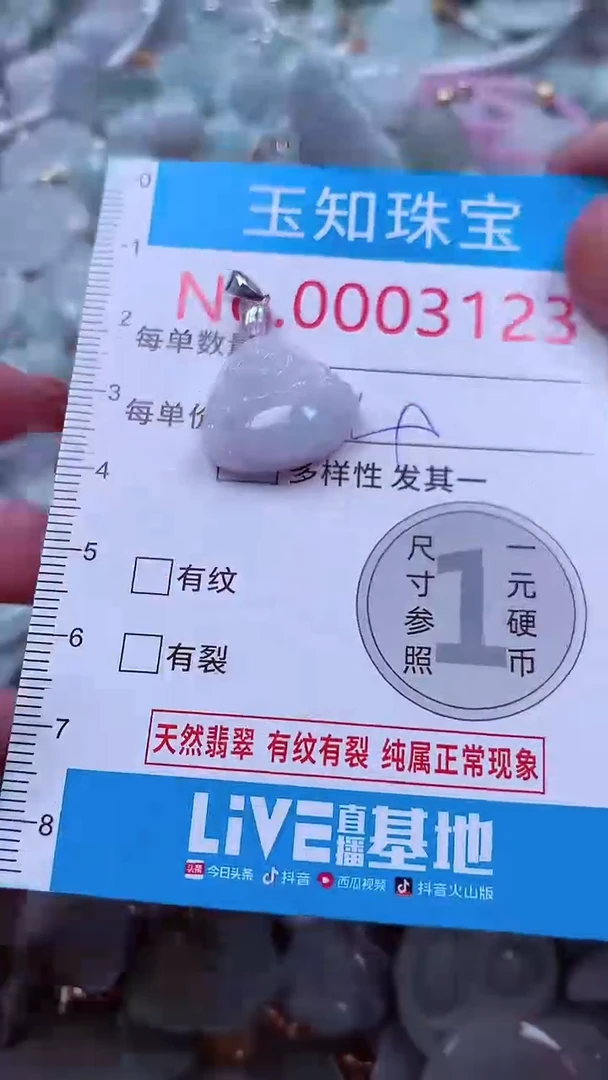 吊坠(不含链)未镶嵌翡翠3123