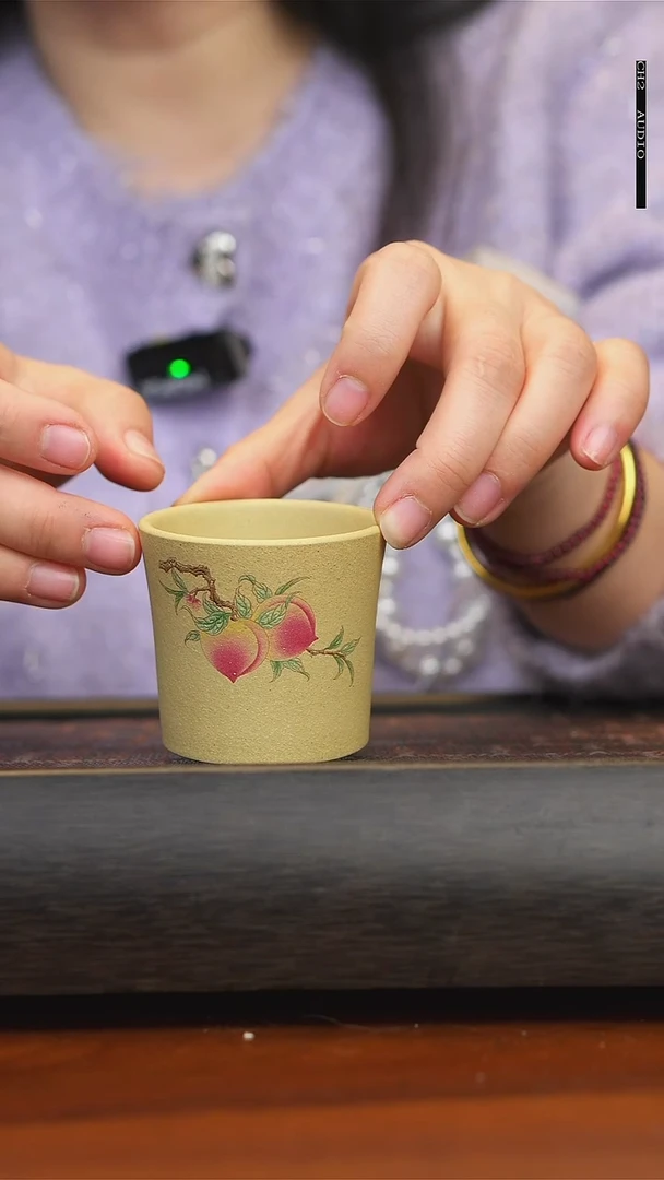 【闪购商品】紫砂茶壶本段泥寿桃杯