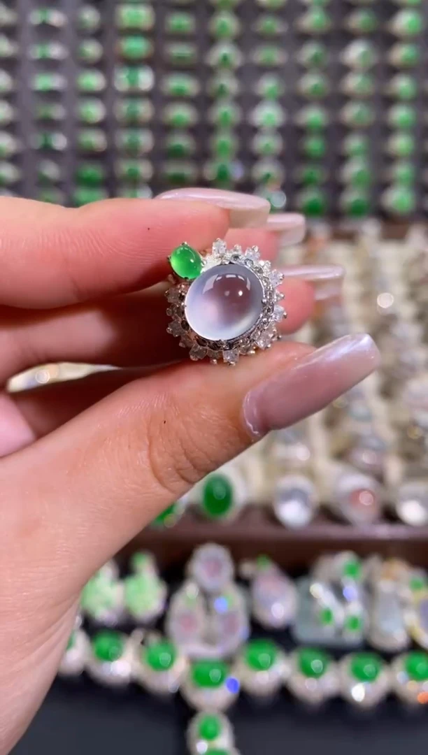 未镶嵌戒指翡翠天然缅甸A货翡翠未镶嵌 粉丝福利